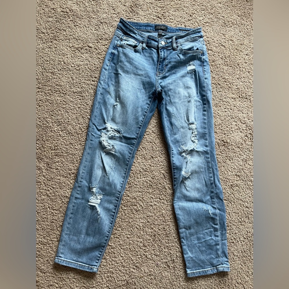 Judy Blue Boyfriend Fit Distressed Denim size 1/25
